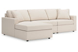 Modmax Oyster 3-Piece Sectional with Chaise from Ashley - Luna Furniture