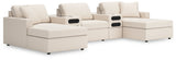 Modmax Oyster 5-Piece Double Chaise with Audio Consoles from Ashley Furniture - Luna Furniture