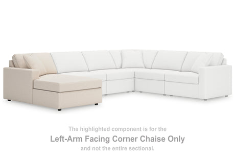 Modmax Oyster Left-Arm Facing Corner Chaise from Ashley - Luna Furniture