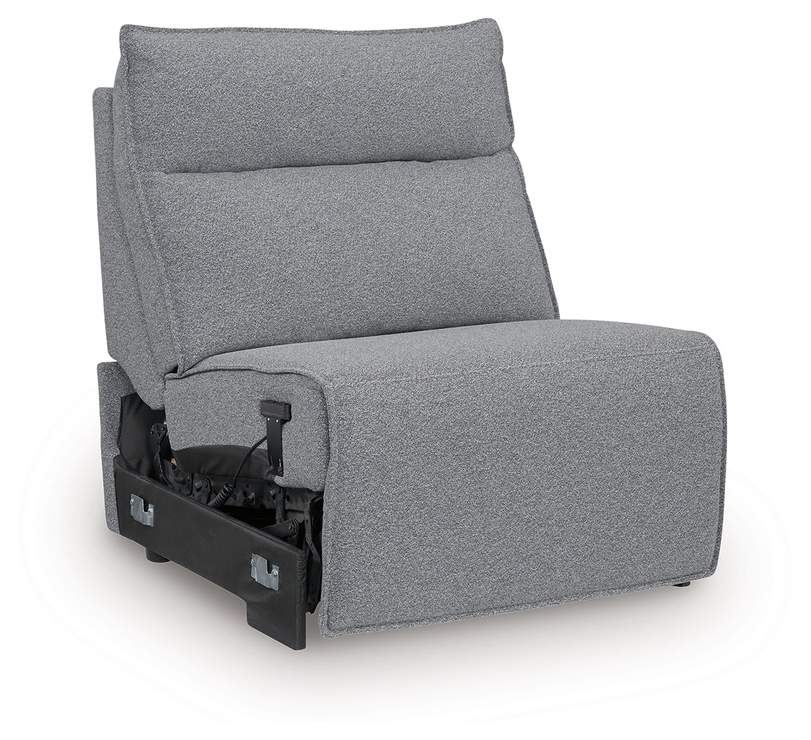 Modmax Salt and Pepper Power Armless Recliner from Ashley - Luna Furniture
