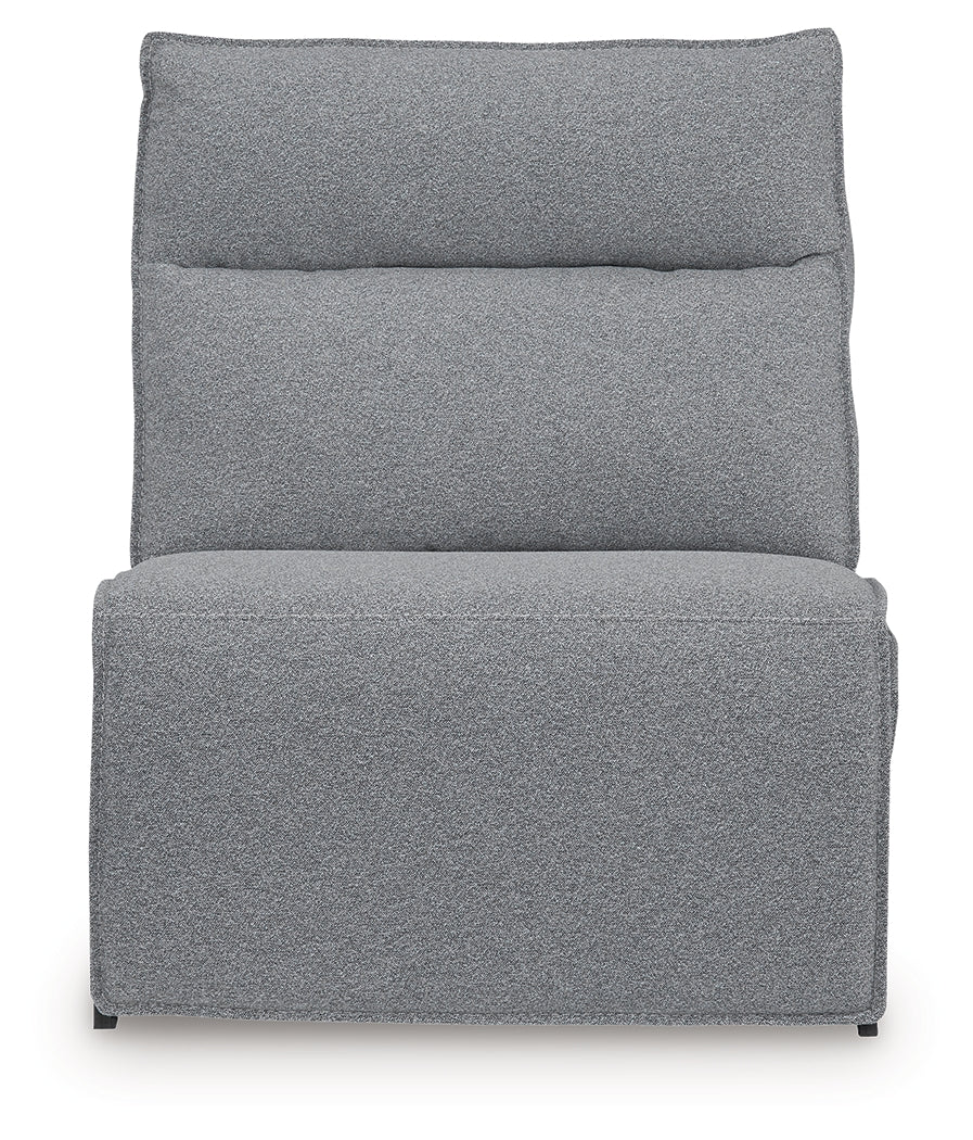 Modmax Salt and Pepper Power Armless Recliner from Ashley - Luna Furniture