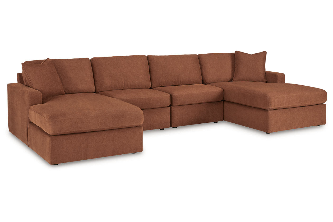 Modmax Spice 4-Piece Sectional with Chaise from Ashley Furniture - Luna Furniture