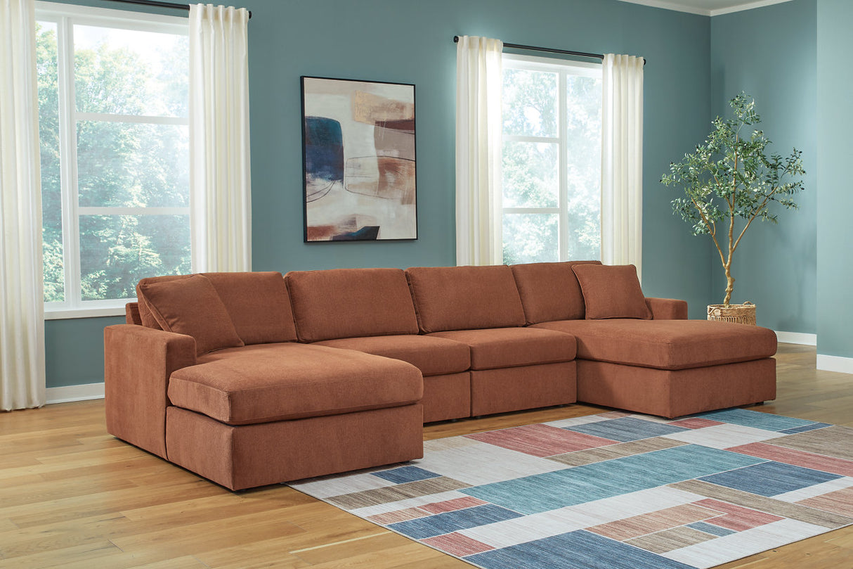 Modmax Spice 4-Piece Sectional with Chaise from Ashley Furniture - Luna Furniture