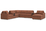 Modmax Spice 8-Piece Sectional with Audio System and Chaise from Ashley - Luna Furniture