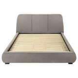 Mokena Taupe 46-inch Upholstered Eastern King Platform Bed from Coaster - Luna Furniture