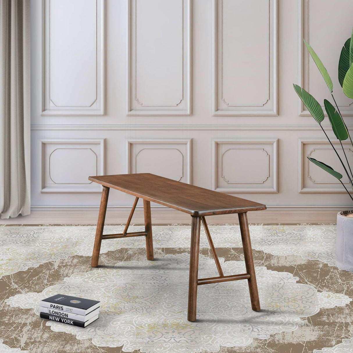 Molly Bench (Walnut) from Ashcroft Furniture - Luna Furniture