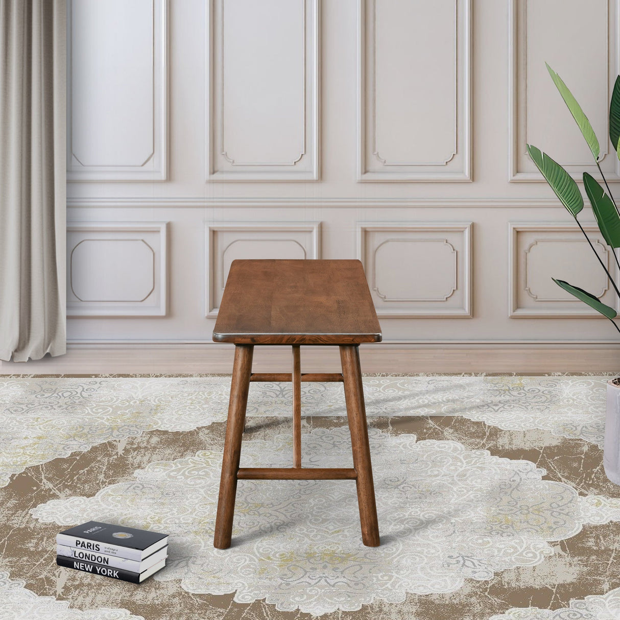 Molly Bench (Walnut) from Ashcroft Furniture - Luna Furniture