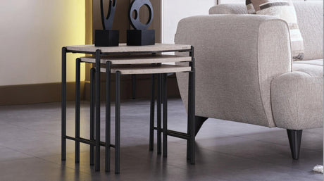 Mona Niva Beige Accent Chair from Bellona - Luna Furniture