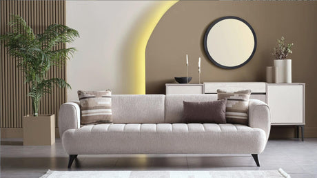 Mona Niva Beige Accent Chair from Bellona - Luna Furniture