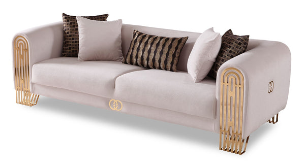 Monaco Stationary Sofa in Cream