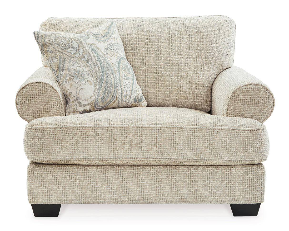 Monaghan Sandstone Oversized Chair from Ashley - Luna Furniture