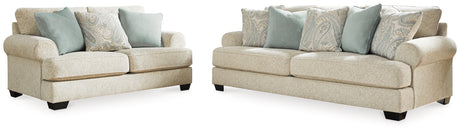 Monaghan Sandstone Sofa and Loveseat from Ashley - Luna Furniture
