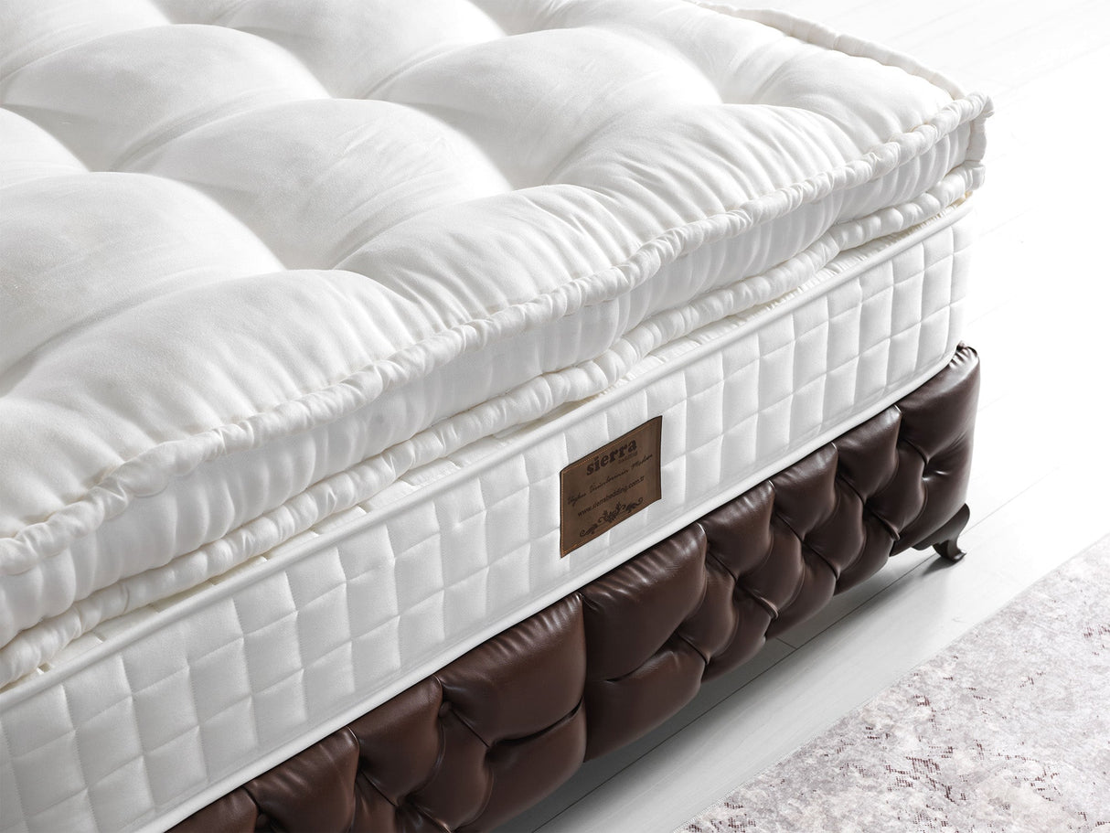 Monalisa Queen Storage Bed With Headboard in Brown from Furnia - Luna Furniture