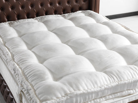 Monalisa Queen Storage Bed With Headboard in Brown from Furnia - Luna Furniture