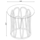 Monett Chocolate Chrome 2-Piece Coffee and End Table Set from Coaster - Luna Furniture