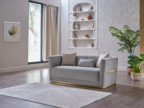 Monroe Merit Gray Loveseat from Bellona - Luna Furniture