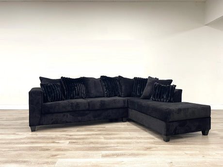 Monroe Neo Black RAF Sectional from Happy Homes - Luna Furniture