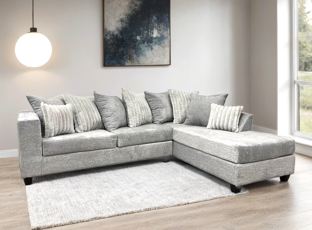 Monroe Stone RAF Sectional from Happy Homes - Luna Furniture