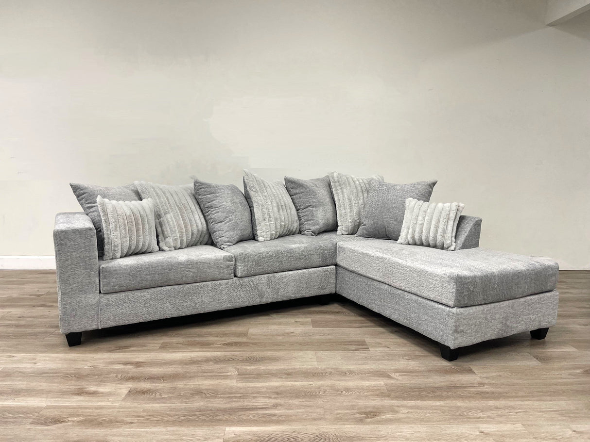 Monroe Stone RAF Sectional from Happy Homes - Luna Furniture