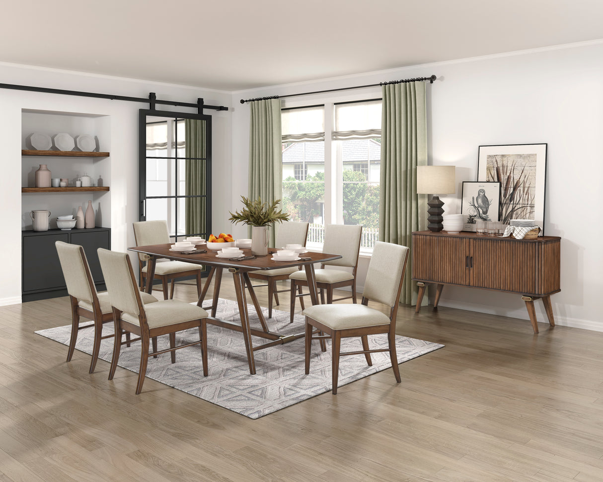 Monroe Walnut Dining Table from Homelegance - Luna Furniture
