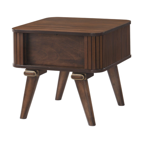Monroe Walnut End Table from Homelegance - Luna Furniture