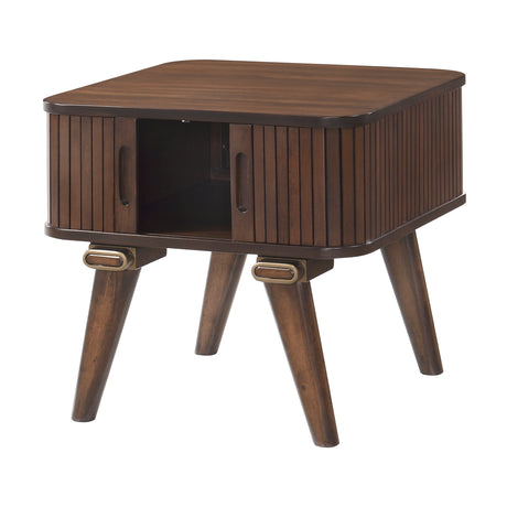 Monroe Walnut End Table from Homelegance - Luna Furniture
