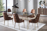 Montego Walnut/Carlino Marble Console/Buffet (Only Buffet) from Bellona - Luna Furniture