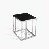 Montego Chrome Leg Side Table from Bellona - Luna Furniture