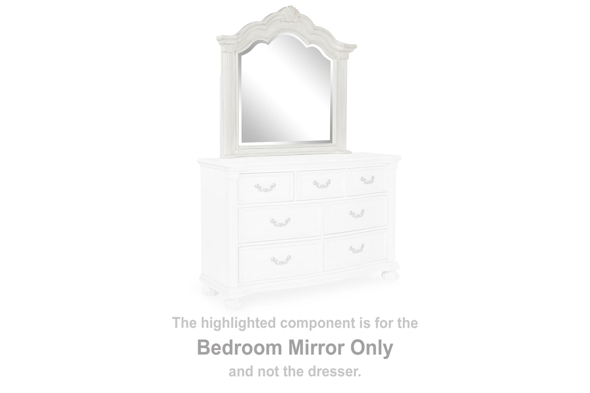 Montelaine Antique White Bedroom Mirror (Mirror Only) from Ashley - Luna Furniture