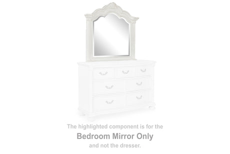 Montelaine Antique White Bedroom Mirror (Mirror Only) from Ashley - Luna Furniture