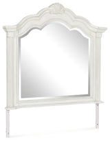 Montelaine Antique White Bedroom Mirror (Mirror Only) from Ashley - Luna Furniture