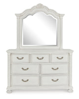 Montelaine Antique White Bedroom Mirror (Mirror Only) from Ashley - Luna Furniture