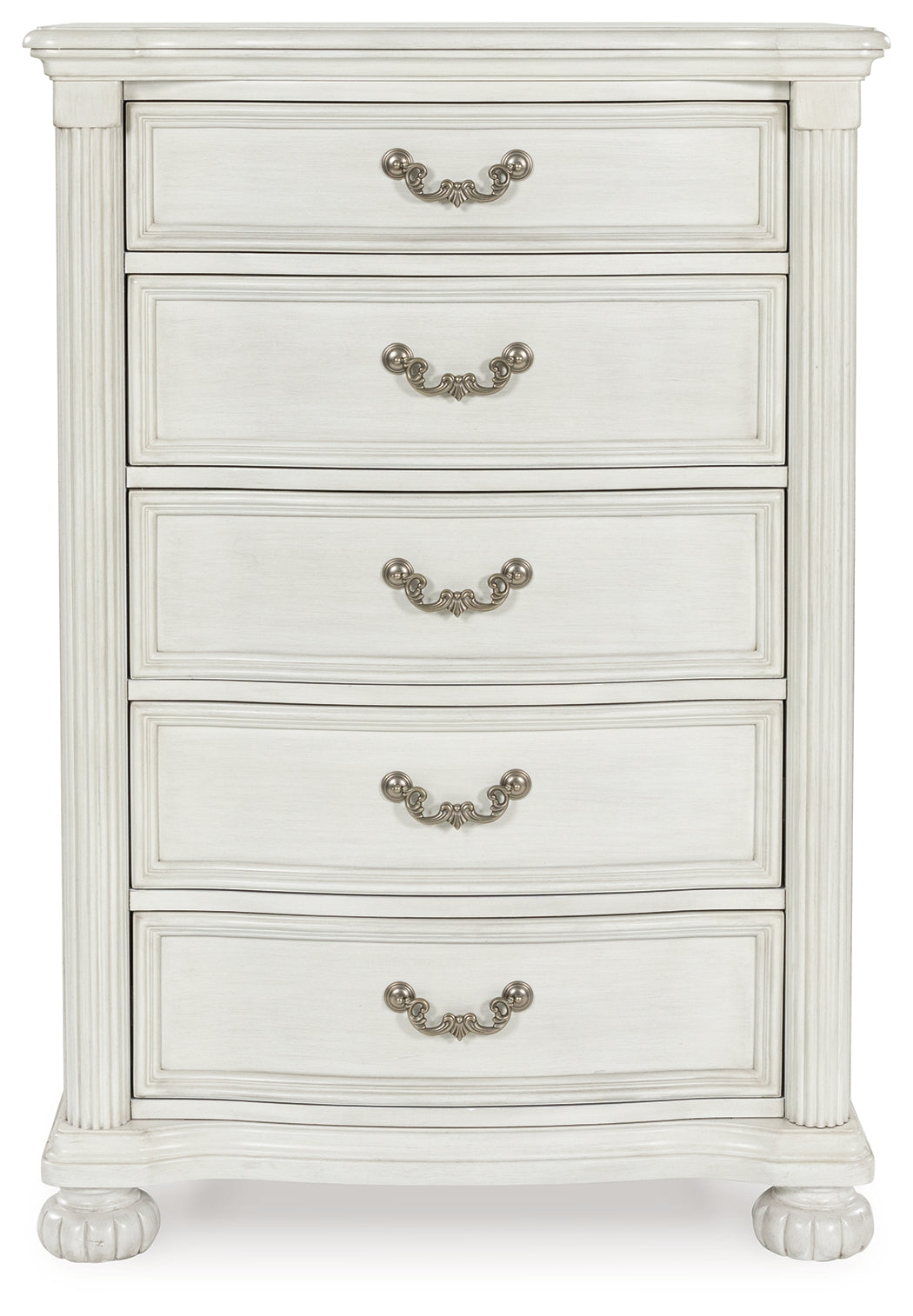 Montelaine Antique White Upholstered Panel Bedroom Set from Ashley - Luna Furniture