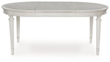 Montelaine Antique White Dining Extension Table from Ashley - Luna Furniture