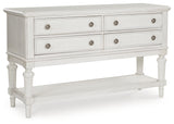 Montelaine Antique White Dining Server from Ashley - Luna Furniture