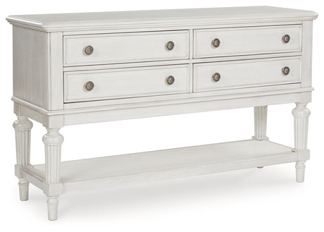 Montelaine Antique White Dining Server from Ashley - Luna Furniture
