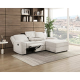 Monterey Beige Chenille Reclining Sectional with Right Chaise from Homelegance - Luna Furniture