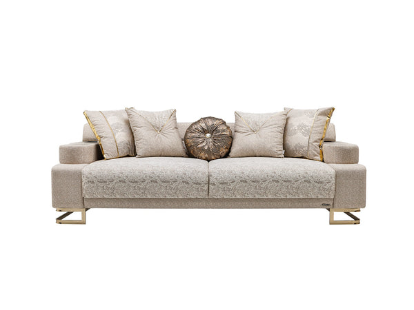 Monza Convertible Sofa in Cream