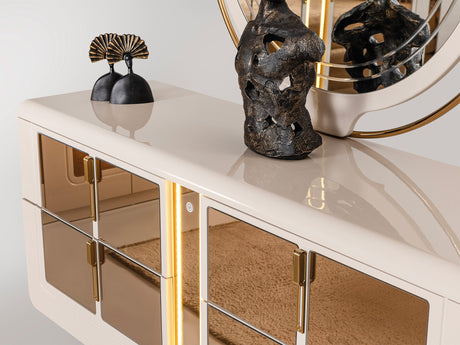 Monza Dresser With Mirror from Furnia - Luna Furniture