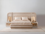 Monza Bedroom (Queen Frame With Headboard & Dresser With Mirror & 2 Nightstand) from Furnia - Luna Furniture