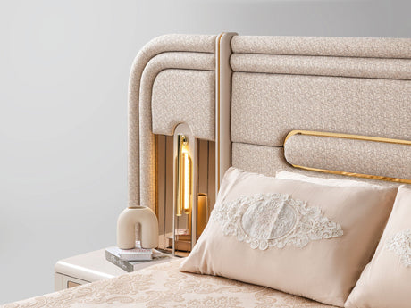 Monza Queen Bed Frame With Headboard from Furnia - Luna Furniture