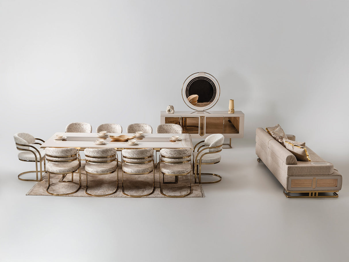 Monza Consol With Mirror from Furnia - Luna Furniture