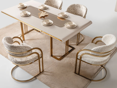 Monza Dining Table, Table 130" from Furnia - Luna Furniture