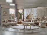 Monza Convertible Sofa in Cream from Furnia - Luna Furniture