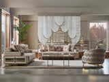 Monza 3-pieces (Sofa & Loveseat & Chair) Livingroom Set in Cream from Furnia - Luna Furniture