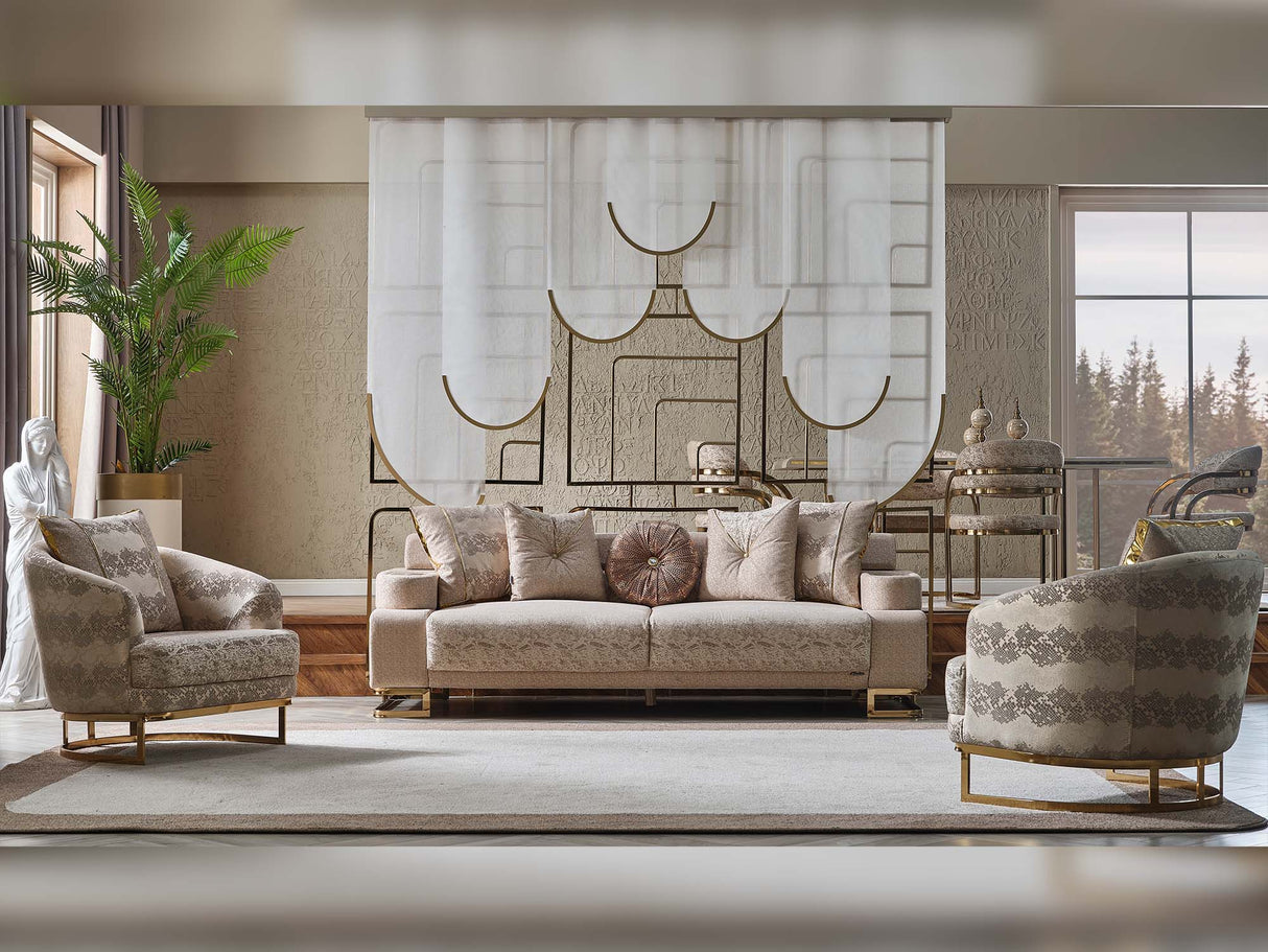Monza Chair in Cream from Furnia - Luna Furniture