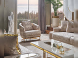 Monza Chair in Cream from Furnia - Luna Furniture