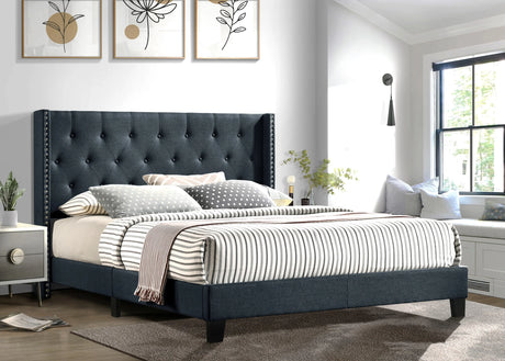 Moonstar Charcoal Twin Platform Bed from Happy Homes - Luna Furniture