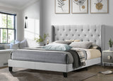 Moonstar Light Gray Twin Platform Bed from Happy Homes - Luna Furniture