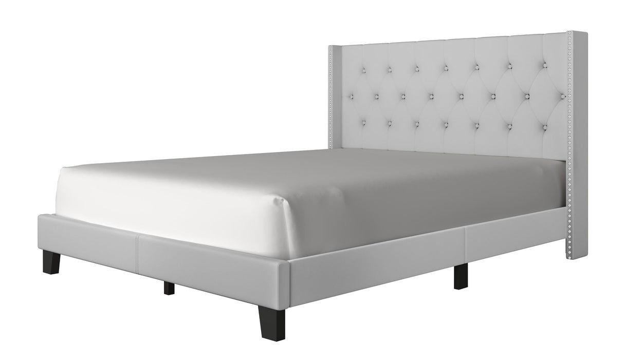 Moonstar Light Gray Twin Platform Bed from Happy Homes - Luna Furniture
